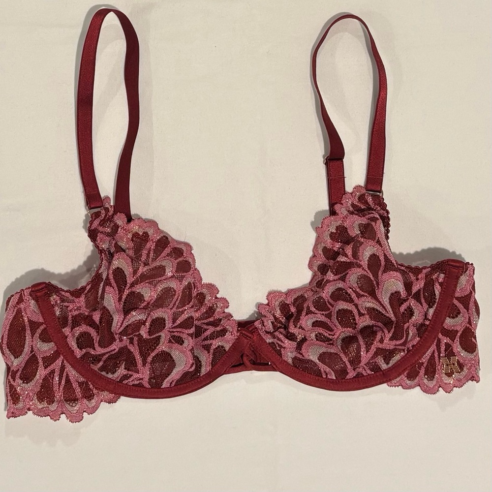 Savage X Fenty 'Savage Not Sorry' Ultra Demi Unlined Lace Underwire Bra 36C